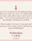 Open Play Mahjong | Wednesdays