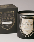 Atelier Candela Cedar Bergamot Candle in Black container and Black Box