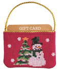 Holiday Needlepoint Gift Card Holder