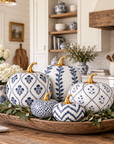 Navy Chevron Pumpkin