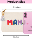 Canvas Mahjong Bag with Tile Charm