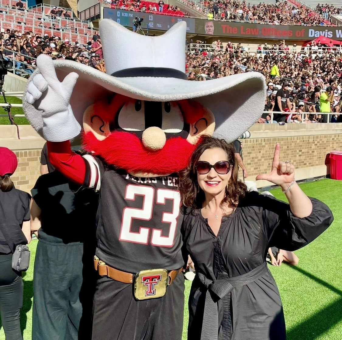 Lisa with Raider Red