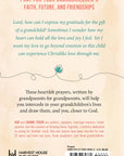 Bookback with text and a barcode, featuring a prayer for grandparents and their grandchildren.