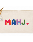 Canvas Mahjong Bag with Tile Charm