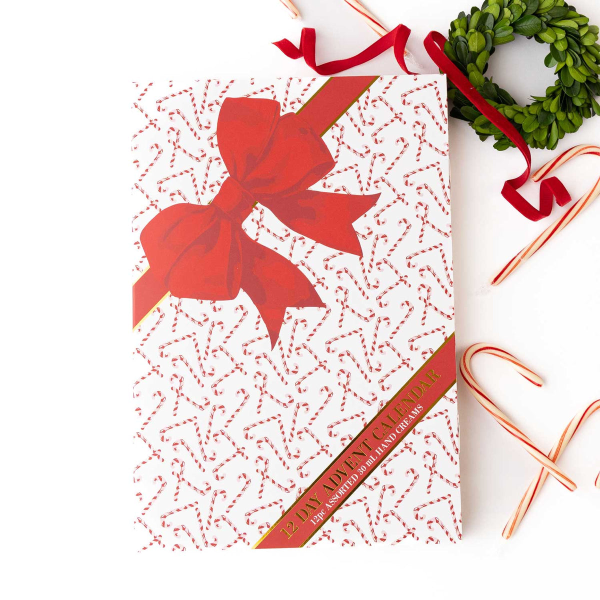 Peppermint Toile 12 Day Hand Cream Advent Calendar