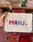 Canvas Mahjong Bag with Tile Charm