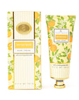 Orange Basil Hand Cream with packaging featuring orange design on a white background