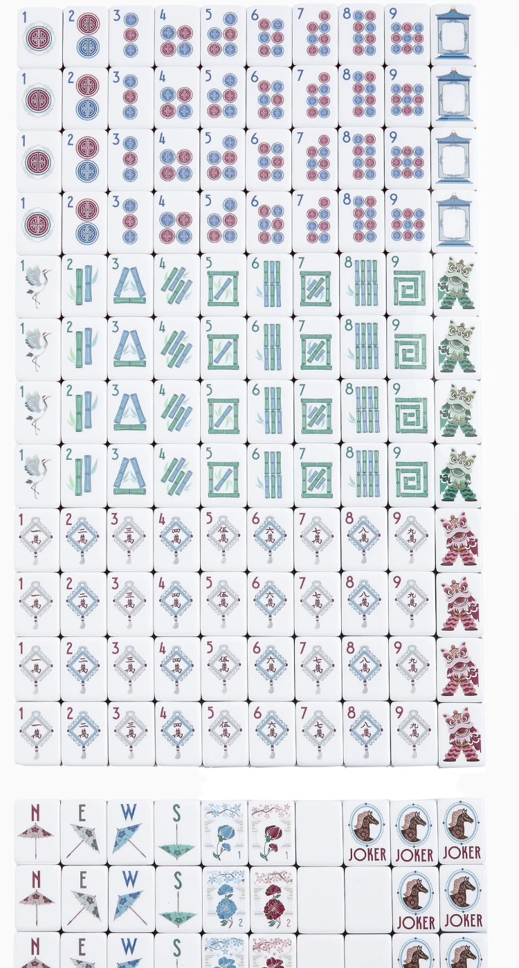 Osler mahjong tile characters