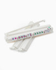 White Acrylic Rack and Pusher Set
