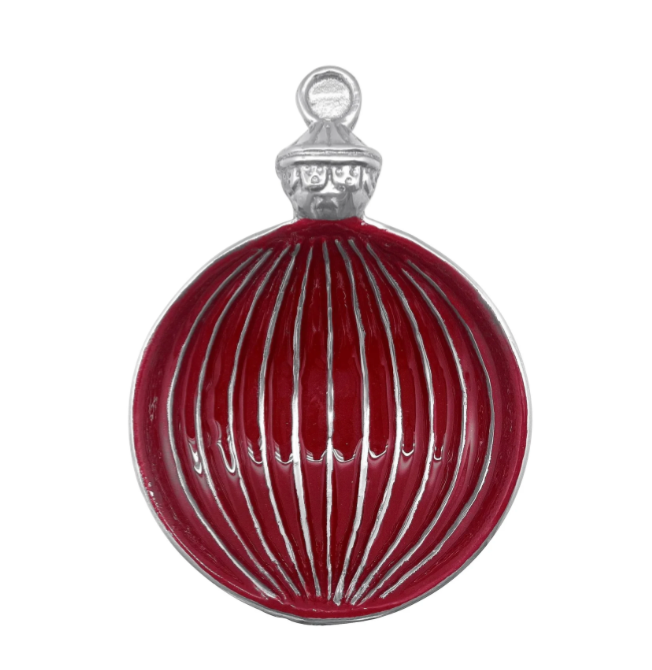 Red Ornament Candy Dish