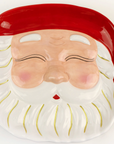 Red Santa Ceramic Platter