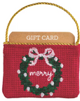 Holiday Needlepoint Gift Card Holder