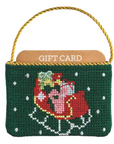 Holiday Needlepoint Gift Card Holder