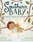 Book cover of 'Southern Baby' with a child illustration and floral elements.