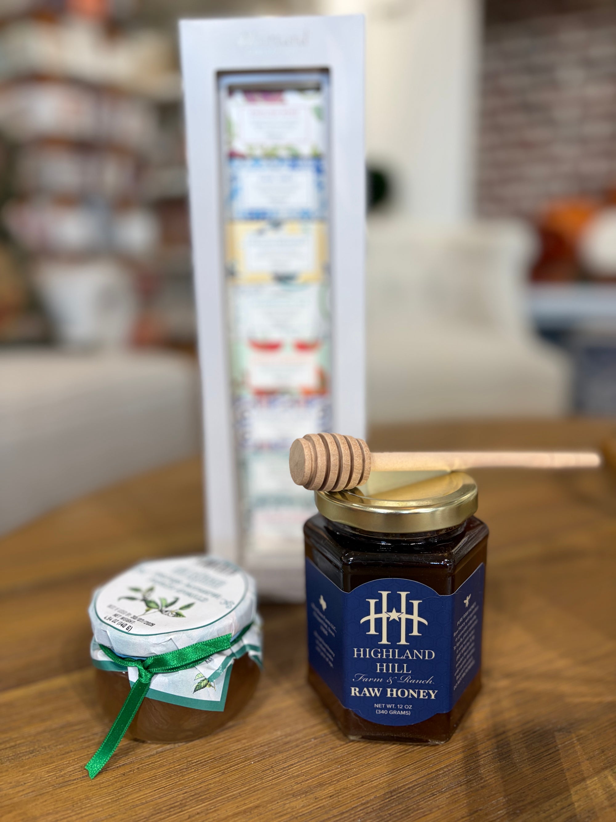 Tea, orange spread and honey bundle.