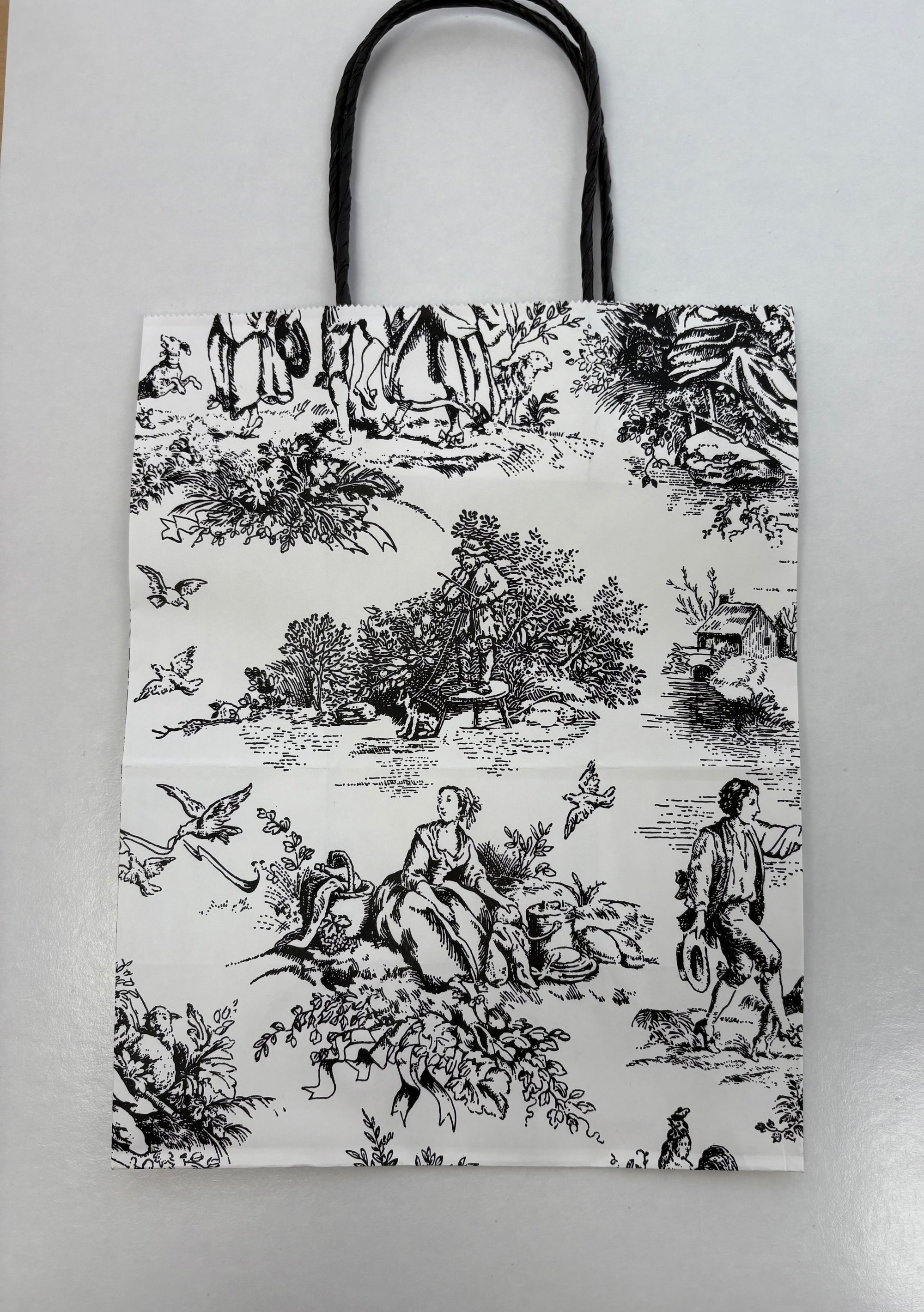 Toile Bag + Tissue + Ribbon Set