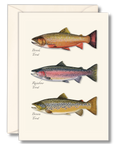 Trout Trio Notecards with Matching Envelopes