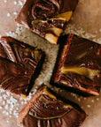 Dark Chocolate Sea Salt Caramel Fudge