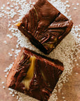 Dark Chocolate Sea Salt Caramel Fudge