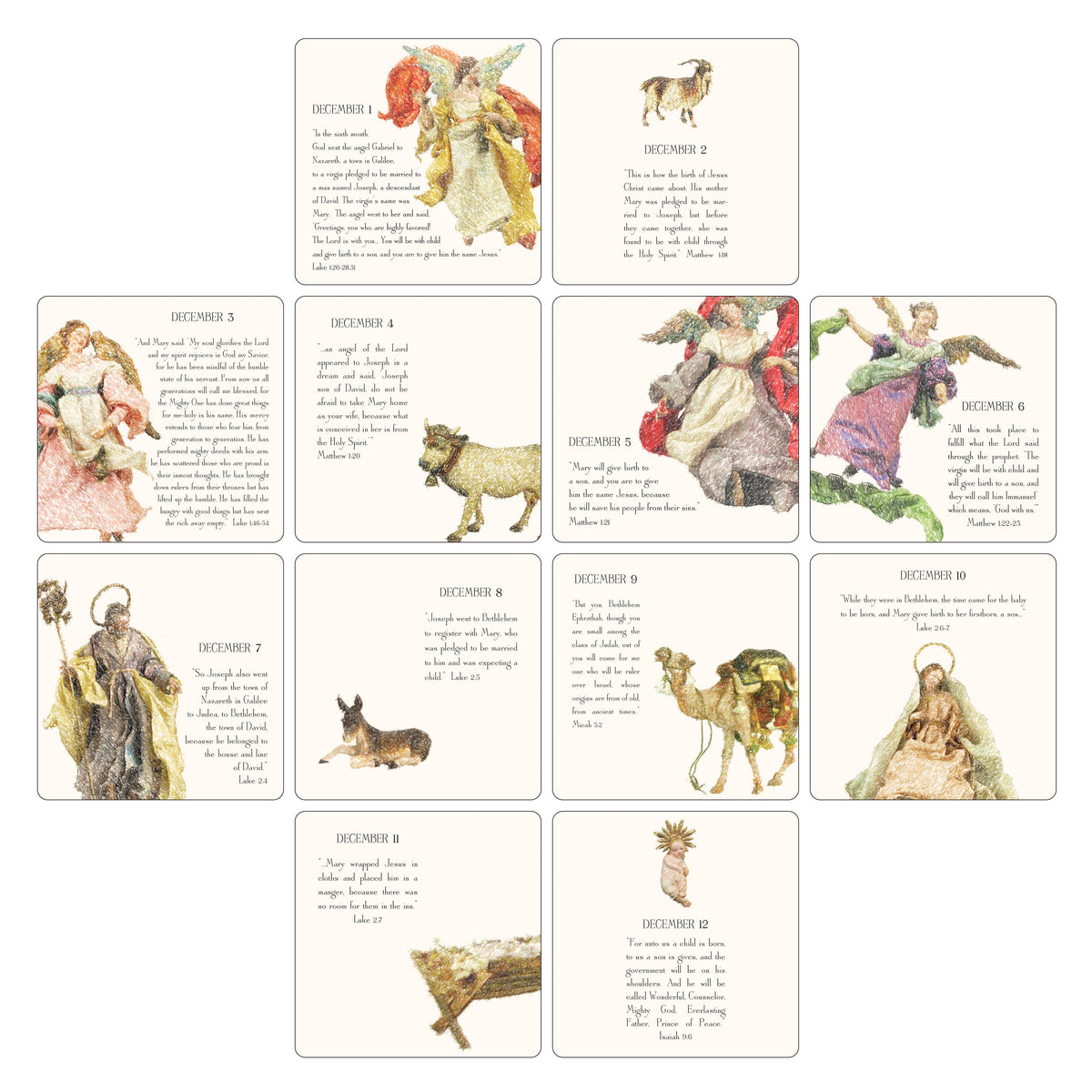 Classical Advent Calendar &amp; Easel