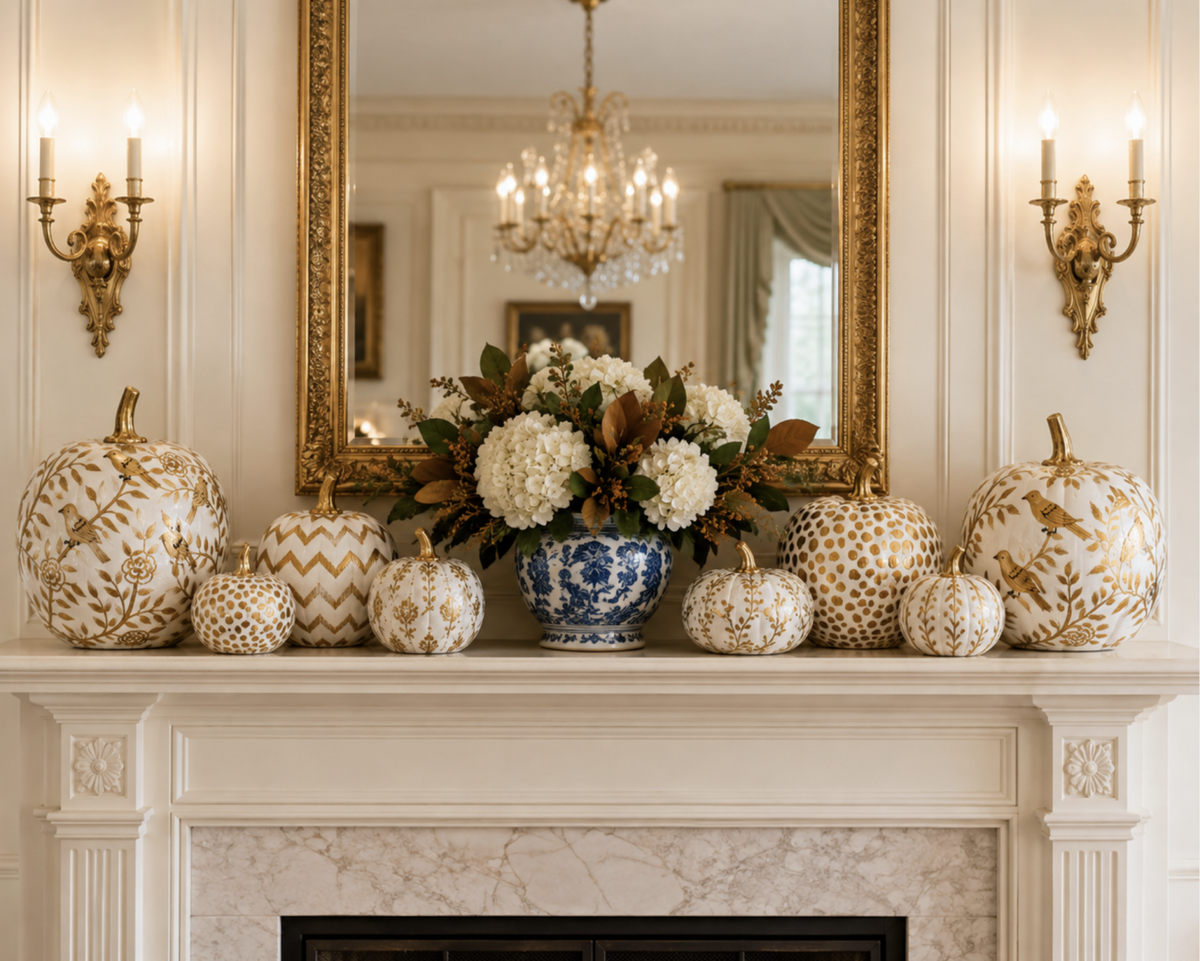 Gold Heritage Medallion Pumpkin