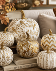 Gold Chevron Pumpkin