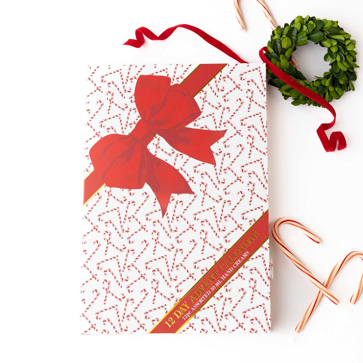 Peppermint Toile 12 Day Hand Cream Advent Calendar