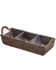Rectangular Sectional Server with Glass Dishes