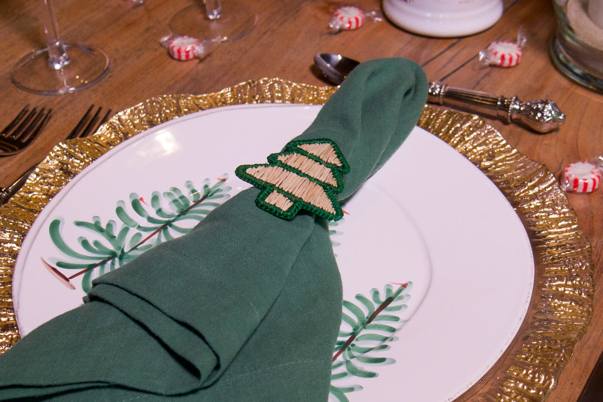 Christmas Tree Napkin Ring - set of 12
