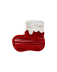 Red and White stocking napkin ring
